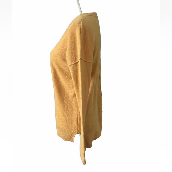 Tahari Pure Luxe Cashmere Women's Yellow Sweater Pullover Crew Neck Size S - Picture 2 of 11